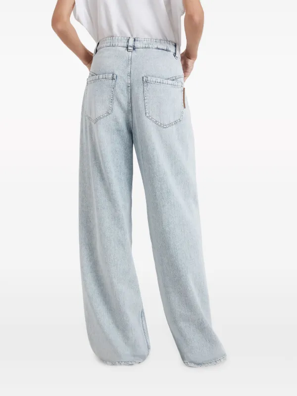 Brunello Cucinelli high-rise wide-leg Jeans - Farfetch