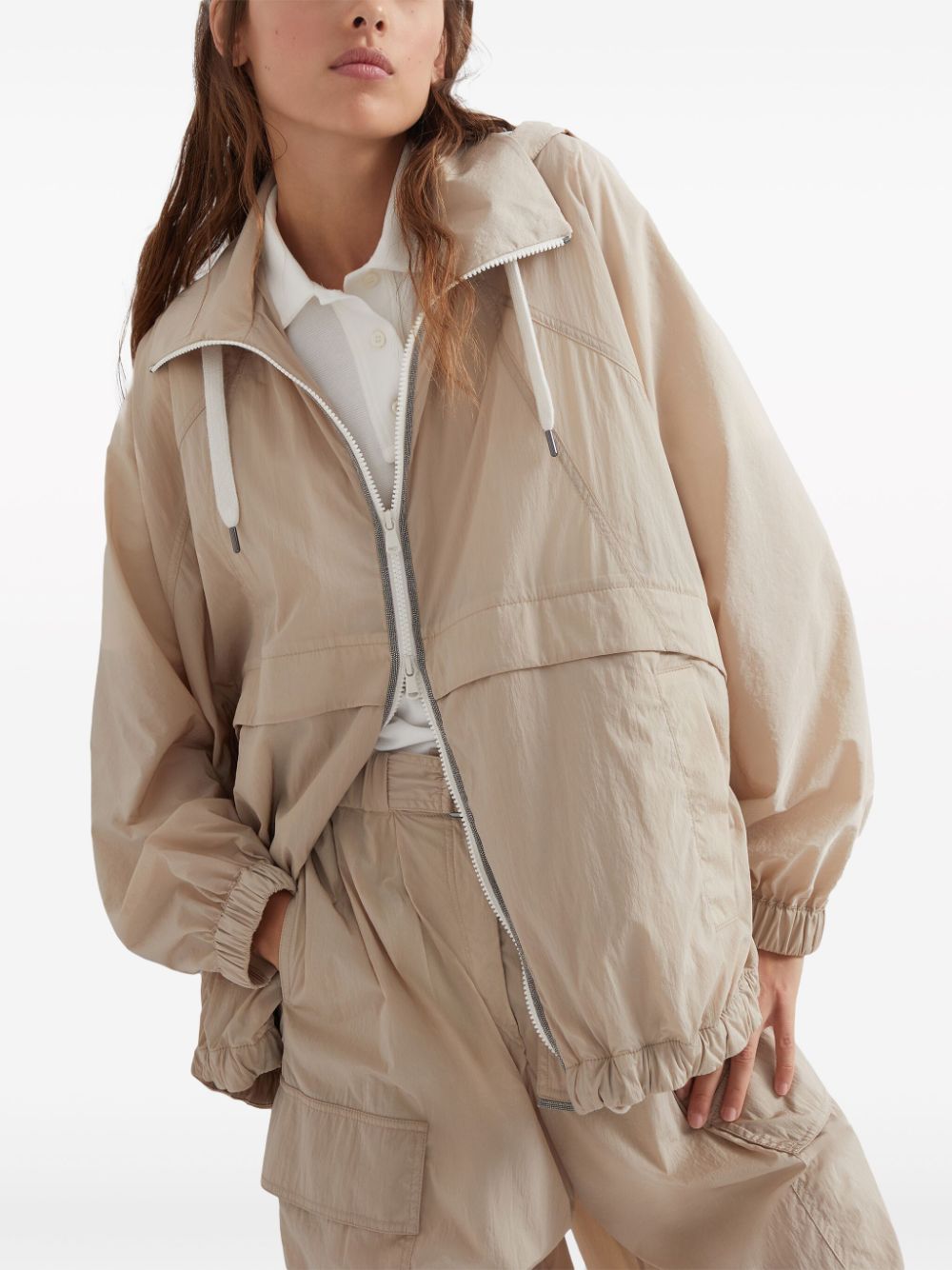 Brunello Cucinelli Lichtgewicht jack Beige