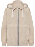 Brunello Cucinelli lightweight zip-front jacket - Neutrals
