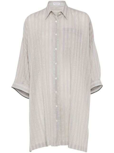 Brunello Cucinelli striped button-up shirt 