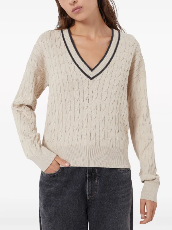 Brunello Cucinelli cable-knit Cotton Jumper - Farfetch