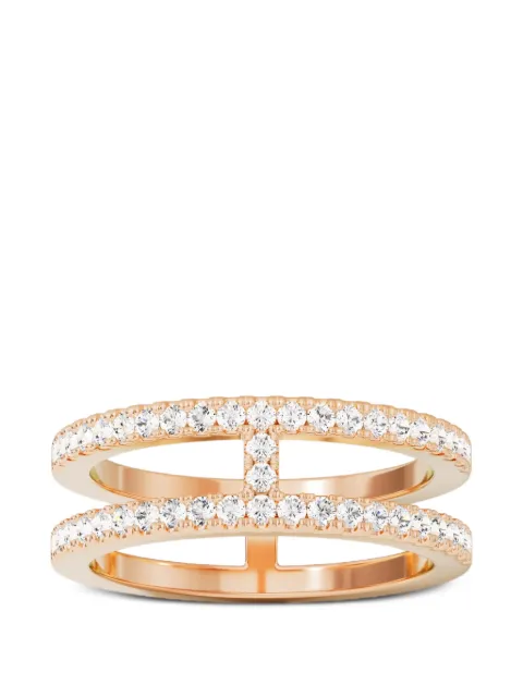 APM Monaco anillo Double Line Pavé