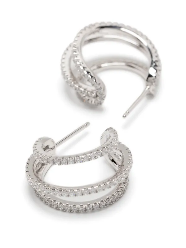 APM Monaco TRIPLE フープピアス | シルバートーン | FARFETCH JP