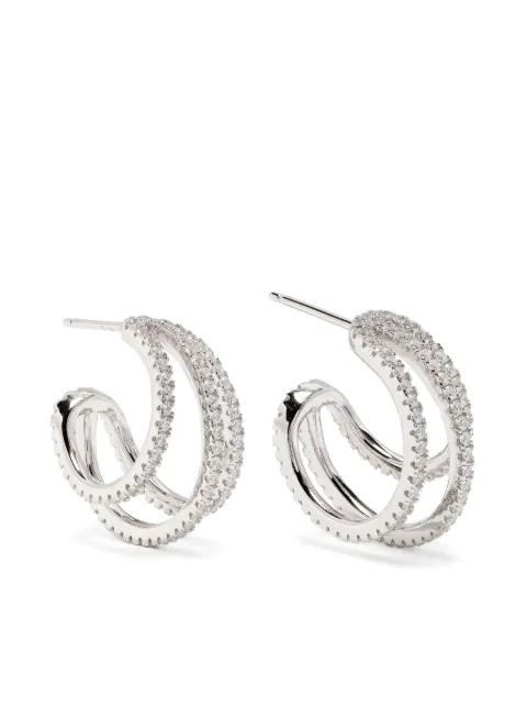 APM Monaco TRIPLE hoop earrings