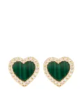 APM Monaco heart-shaped stud earings - Gold