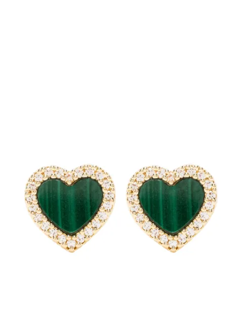 APM Monaco heart-shaped stud earings