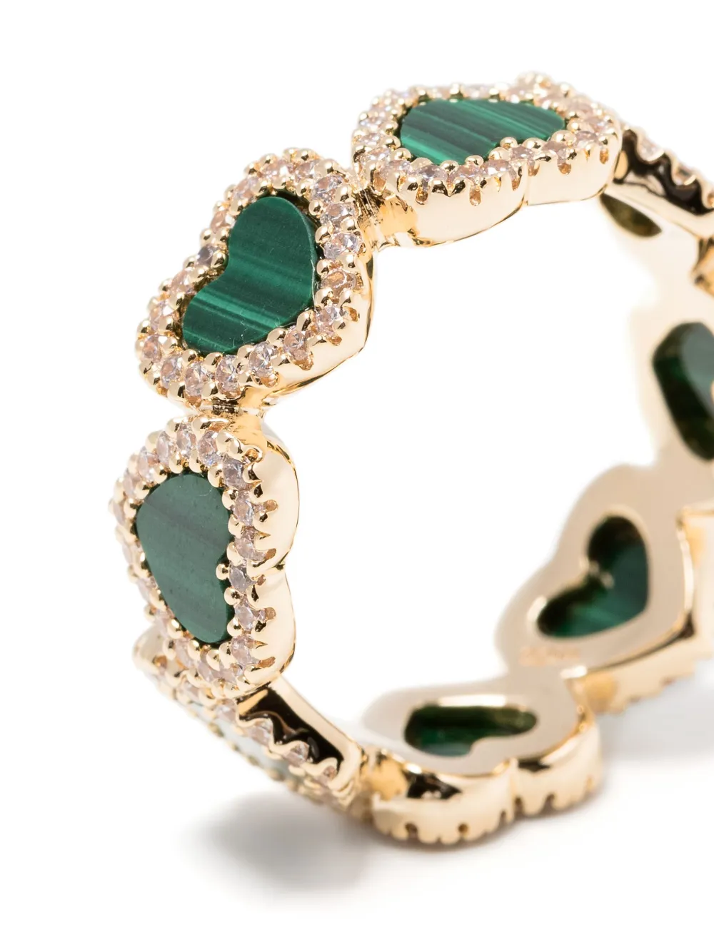 APM Monaco Ring met hart patroon - Goud