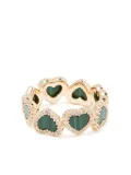 APM Monaco heart-motif band ring - Gold