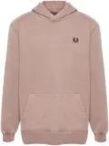Fred Perry logo-appliqué hoodie - Pink