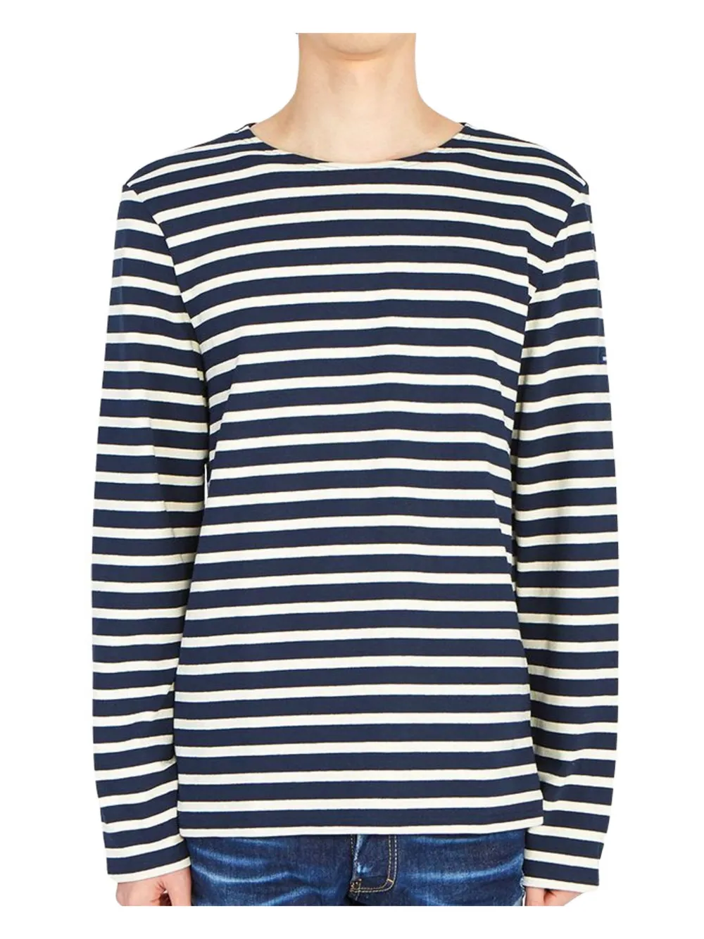 Saint James playera manga larga con rayas estampadas | azul | Image 1