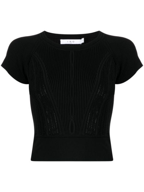 IRO cut-out ribbed top