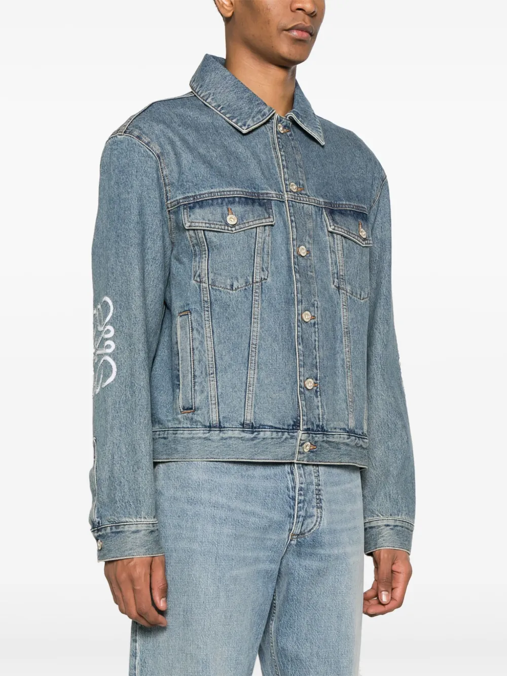 Affordable LOEWE Anagram cut-outs denim jacket Men