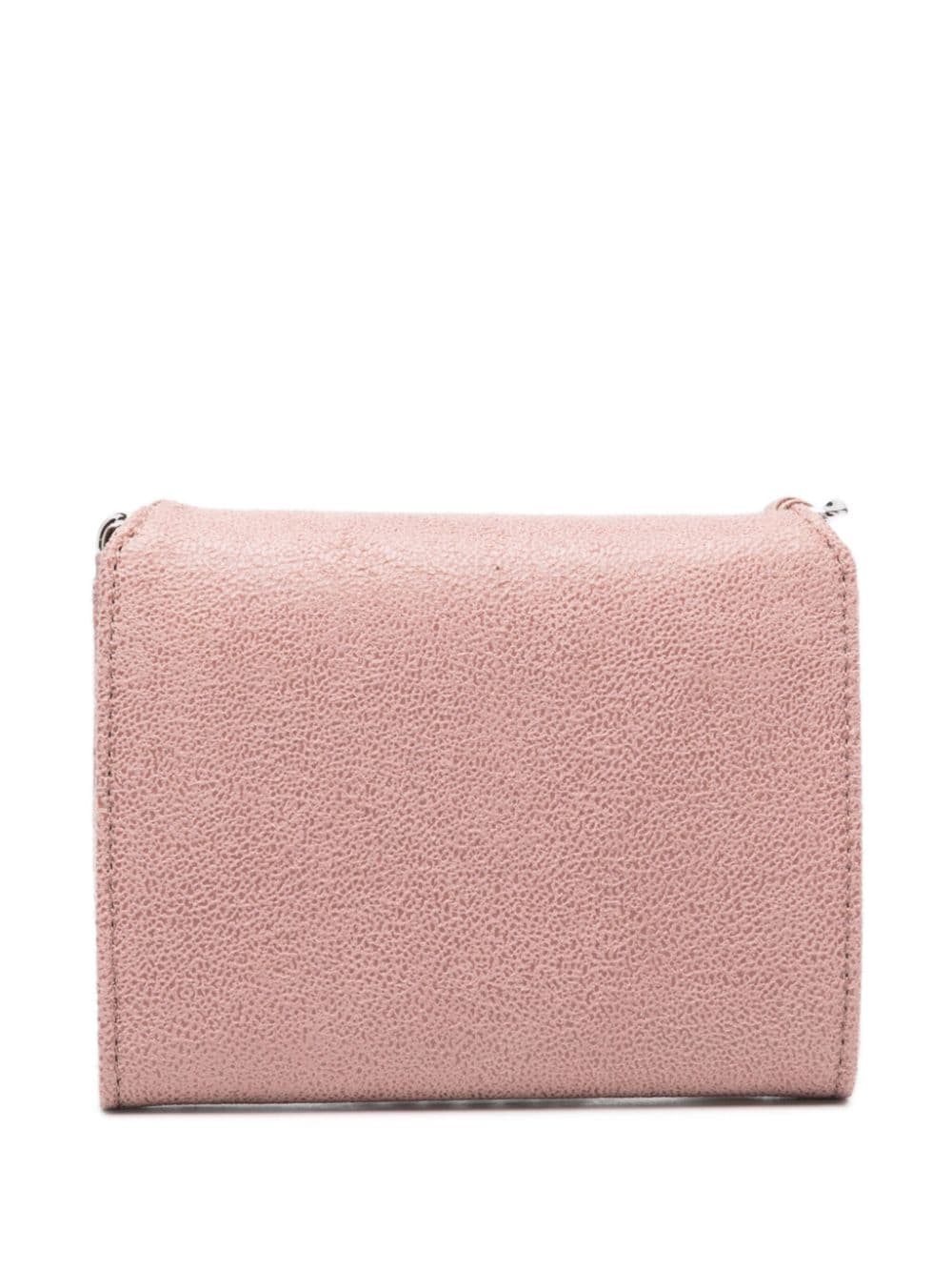 Shop Stella Mccartney Falabella Strap Wallet In Pink