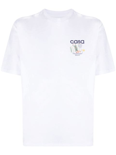 Casablanca Katoenen T-shirt met print