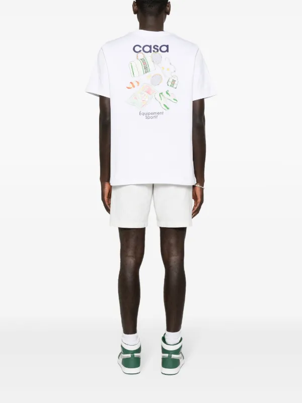 Casablanca Équipement Sportif Cotton T-shirt | White | FARFETCH
