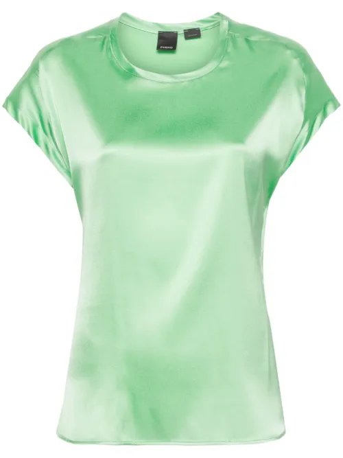 Blouse stretch à manches courtes - PINKO - Modalova
