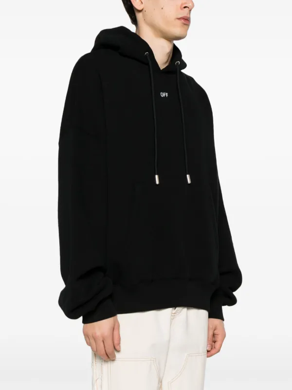 VIP【関税送料無料】希少 Off-White LOGO COTTON HOODIE Off-White logo-print Cotton Hoodie | White | FARFETCH