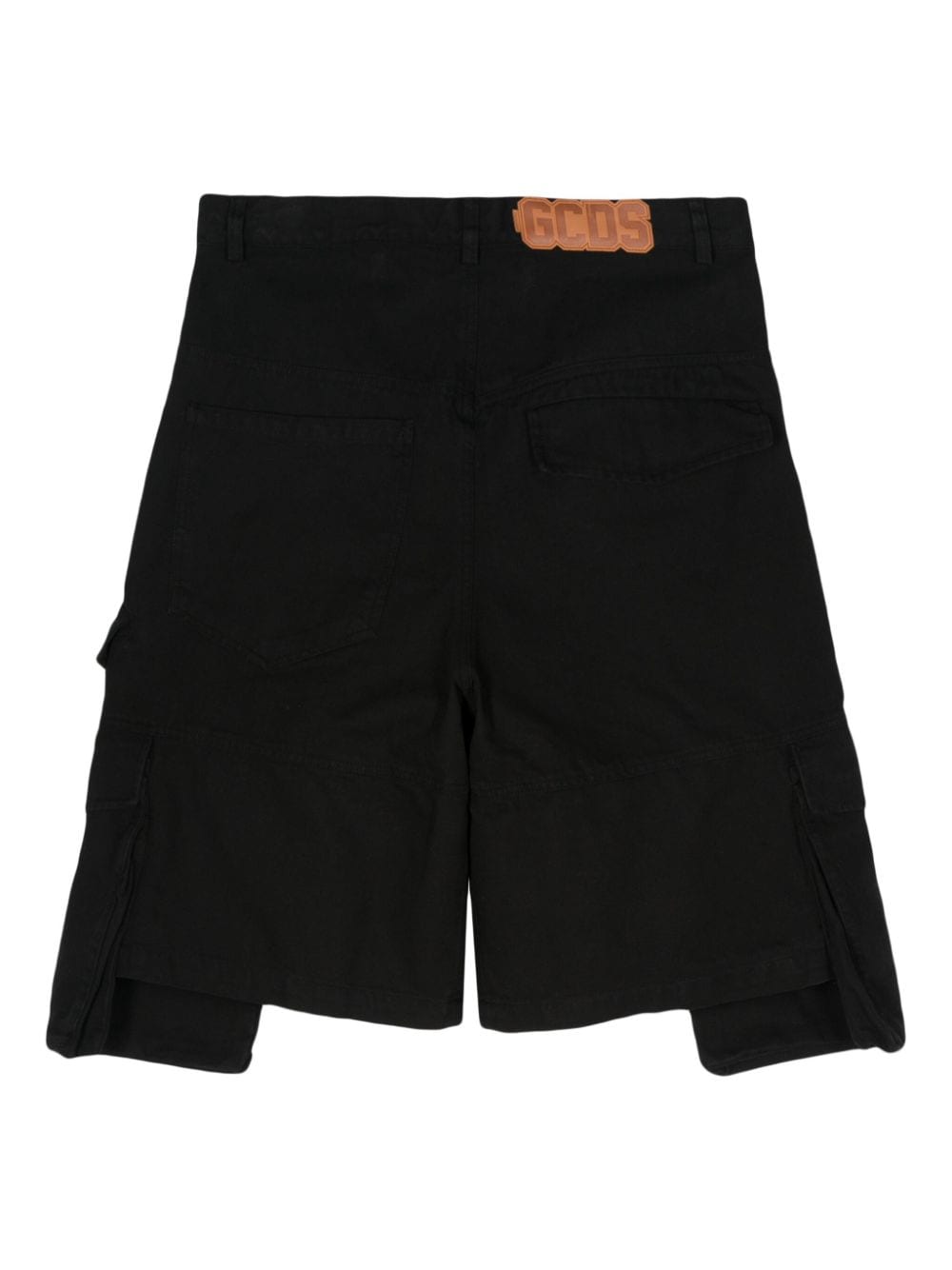 Shop Gcds Ultracargo Bermuda Shorts In Black