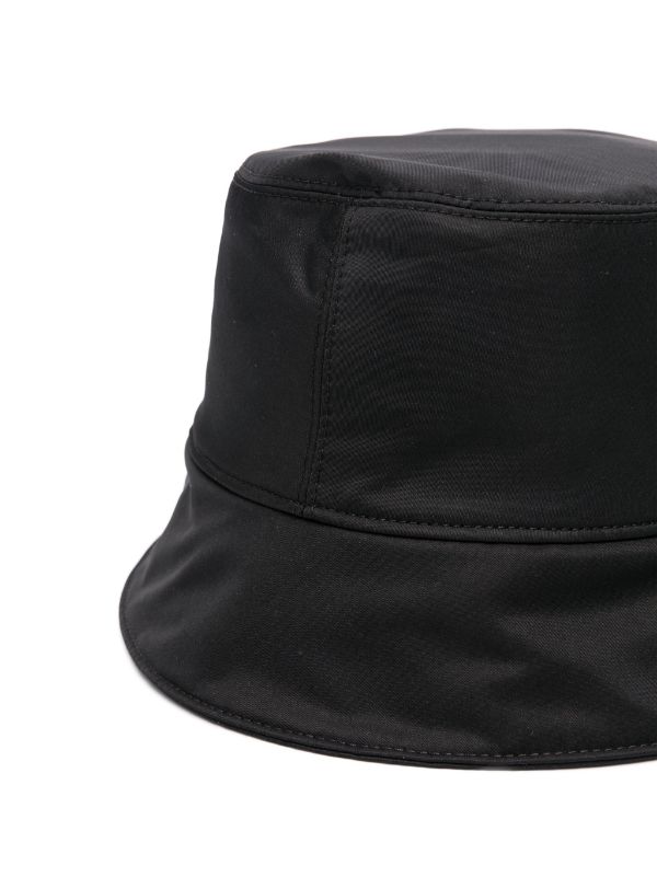 Balmain Black & Off-White Monogram Bucket Hat