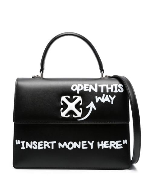 Off-White Jitney 1.4 leather tote bag Women