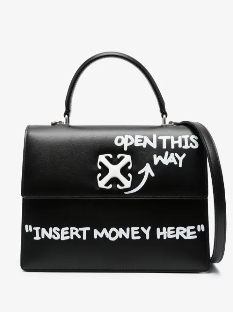 Off-White Jitney 1.4 leather tote bag