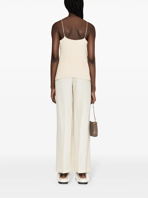 Jil Sander Vネックトップ | ニュートラル | FARFETCH JP