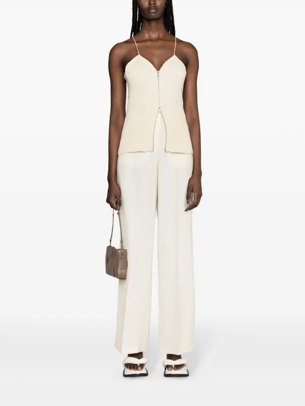 Jil Sander Vネックトップ | ニュートラル | FARFETCH JP