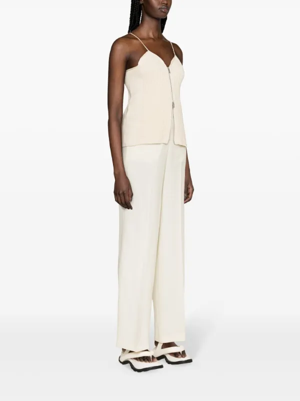 Jil Sander Vネックトップ | ニュートラル | FARFETCH JP