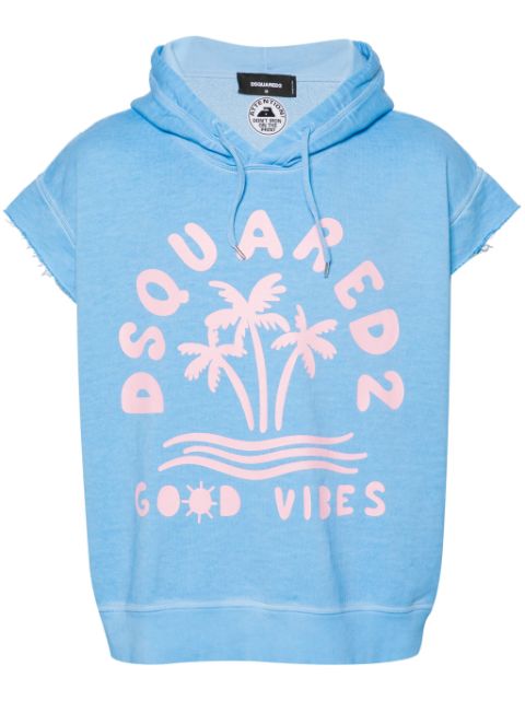 DSQUARED2 Adriana short-sleeve hoodie Men