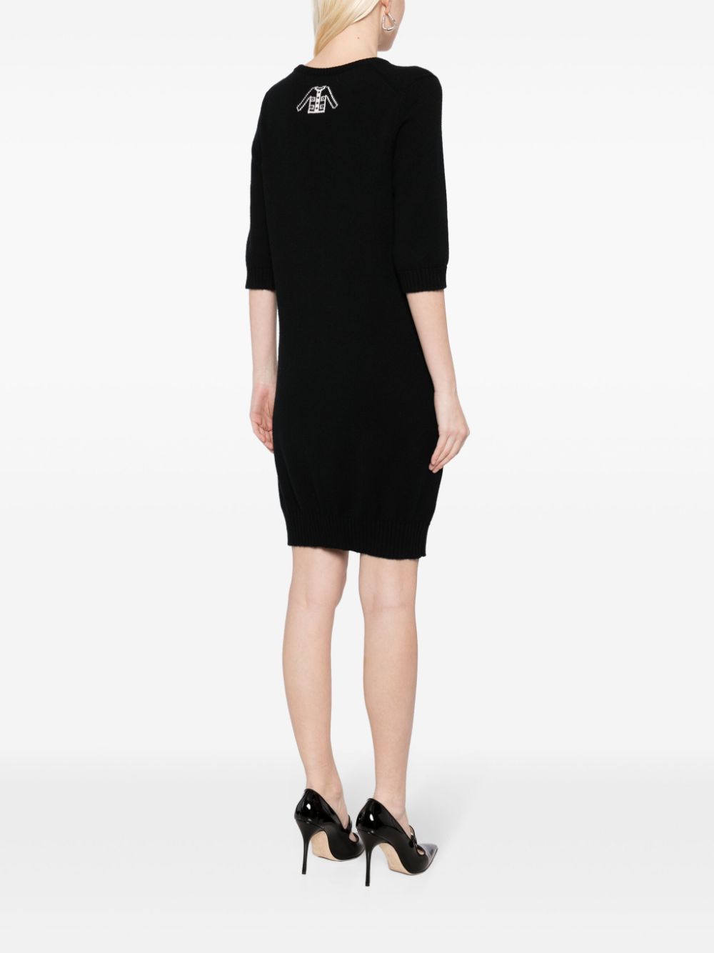 CHANEL 2008 CC-button cashmere dress Women