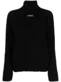 CHANEL Pre-Owned 1994 bead-embellished cashmere jumper - Black