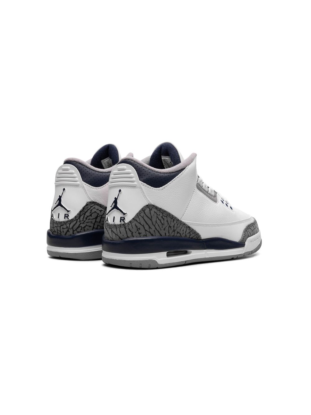 Shop Jordan Air  3 "midnight Navy" Sneakers In White