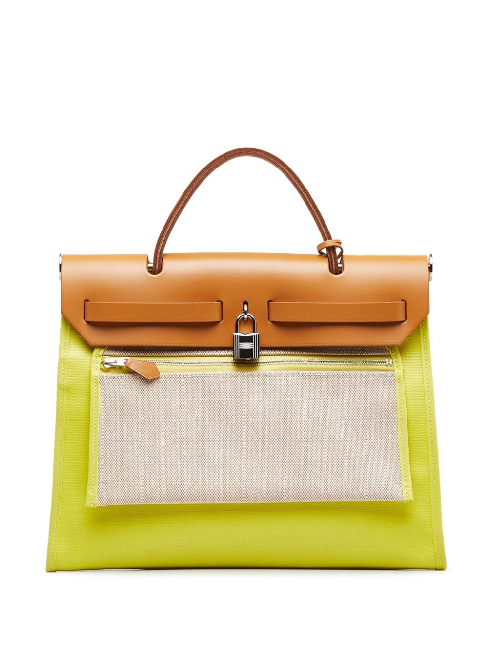 Hermès 2018 pre-owned Herbag Zip 31 two-way handbag - Geel