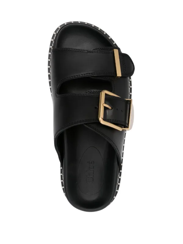 在庫わずか◆Chloe Rebecca leather sandals レザー サンダル CHLOÉ Rebecca leather sandals | NET-A-PORTER