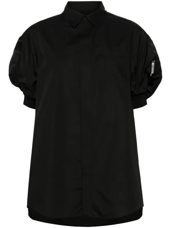 sacai(サカイ) 21SS Cotton Poplin Shirt ドッキング ポプリン