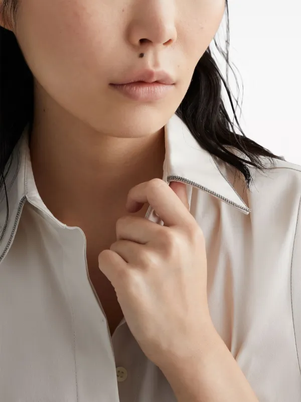 Brunello Cucinelli ノースリーブ シャツ | ホワイト | FARFETCH JP