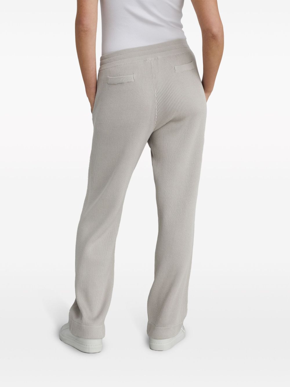 Shop Brunello Cucinelli Drawstring Track Pants In Grey