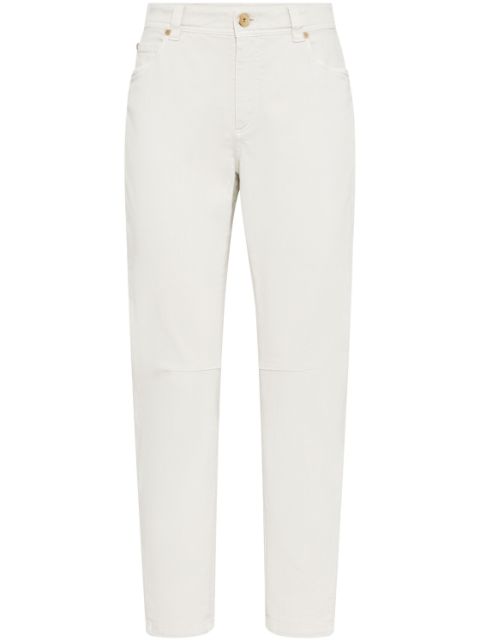 Brunello Cucinelli mid-rise tapered-leg jeans Women