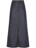 Brunello Cucinelli denim maxi skirt - Blue