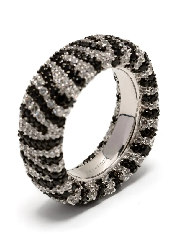 APM Monaco x Charles Leclerc Chunky Zebra リング | シルバートーン