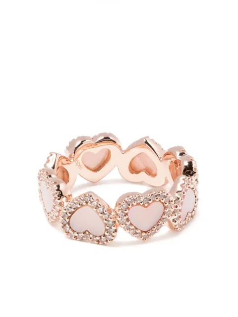 APM Monaco heart-motif band ring