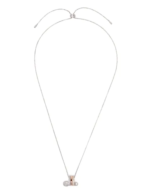APM Monaco collar con dije Safety Pin y zirconia