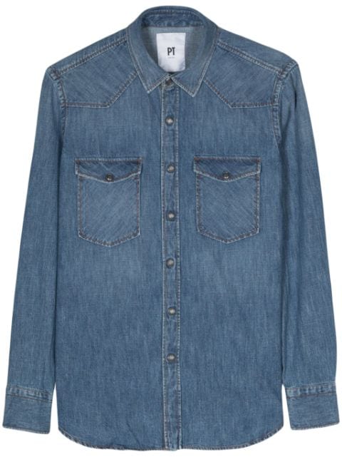 PT Torino long-sleeves denim shirt