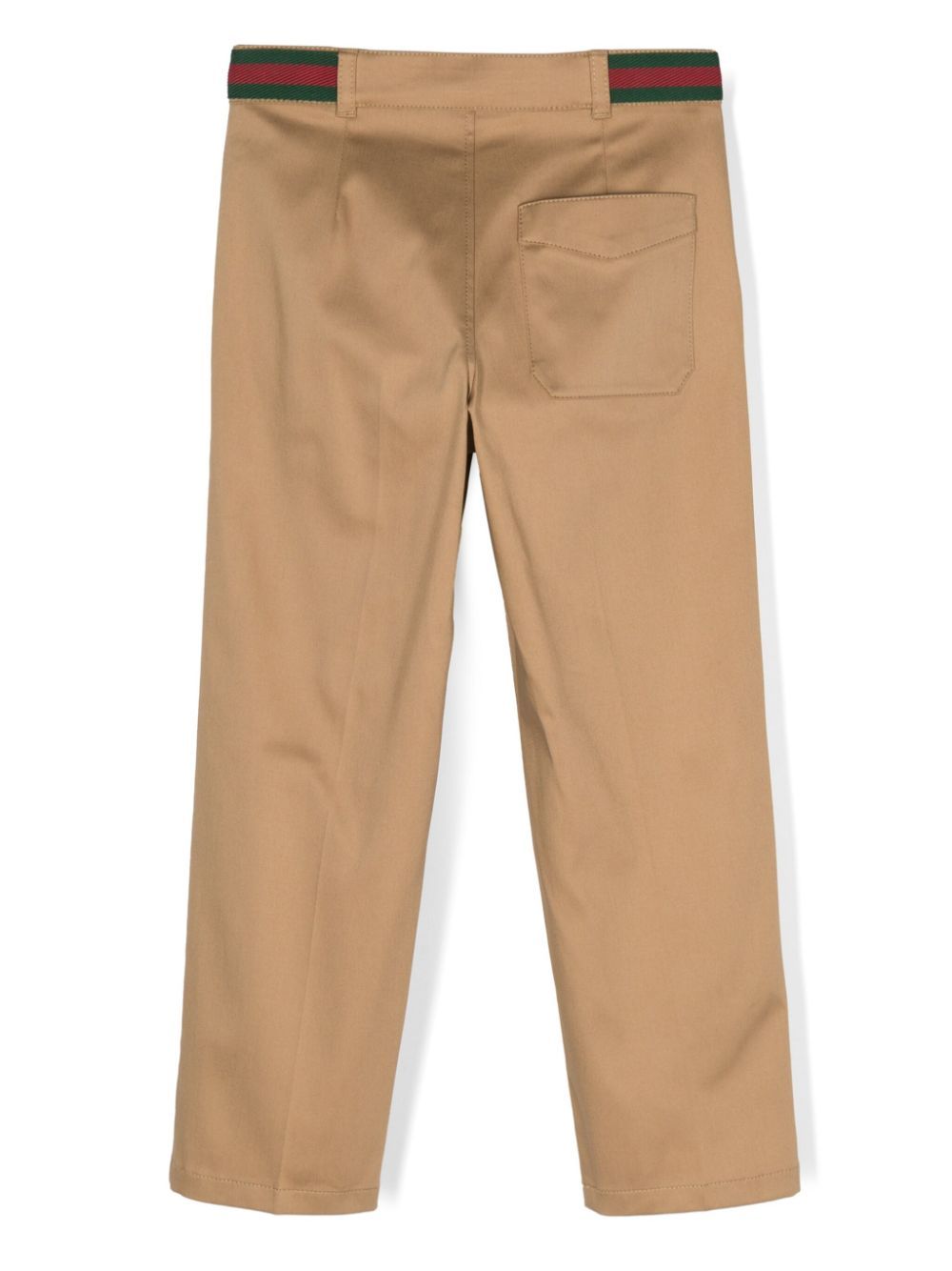 Gucci Kids Web Stripe cotton trousers - Neutrals