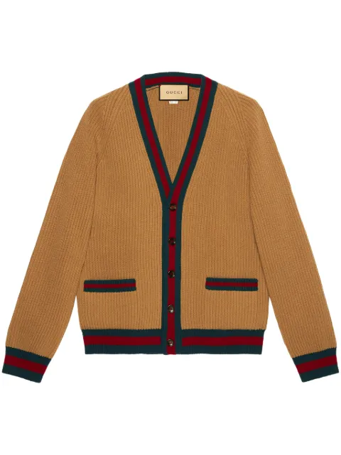 Gucci Wollcardigan mit Webstreifen