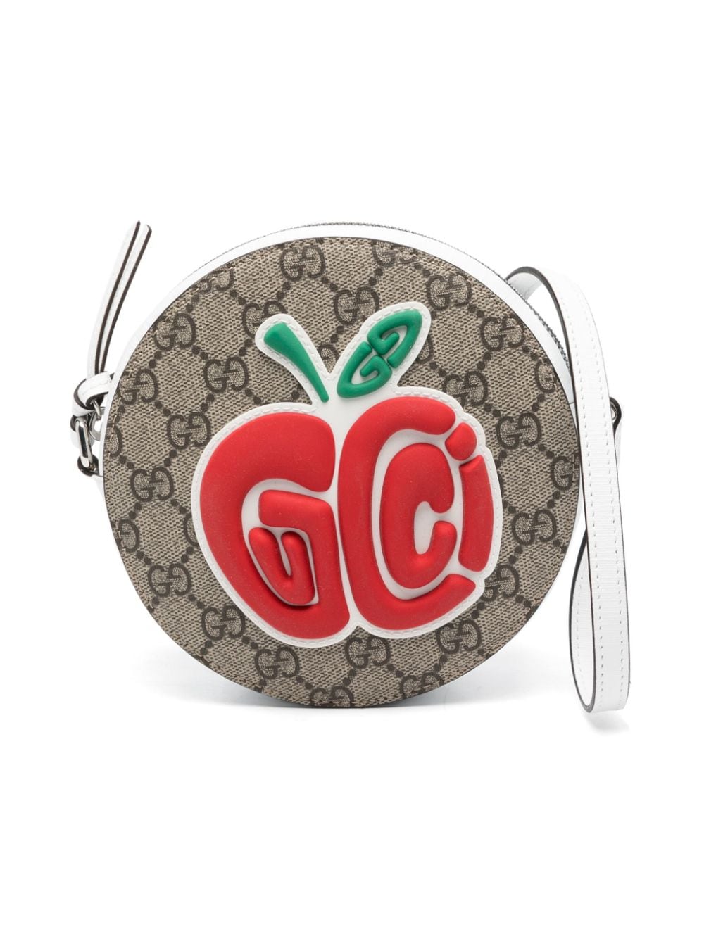 Image 1 of Gucci Kids bolsa crossbody con parche de manzana