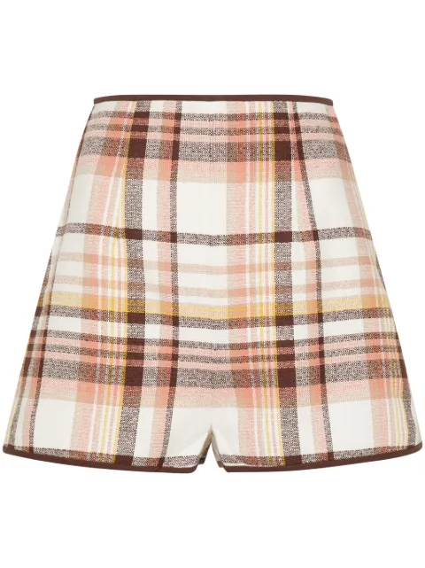 ZIMMERMANN Matchmaker Check Dance shorts