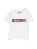 Moschino Kids rubberised logo T-shirt - White