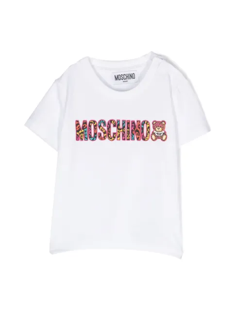 Moschino Kids rubberised logo T-shirt