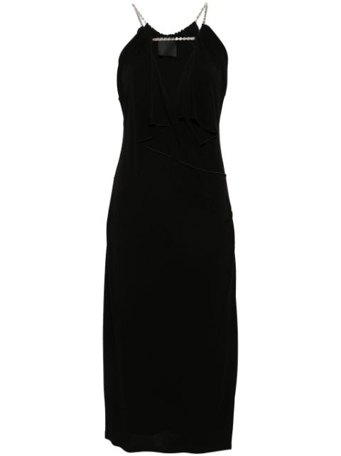 Givenchy vestido midi con cuello halter